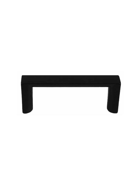 Pamar Handgriff Möbelgriff aus Zamak in Schwarz Farbe 136mm (Zentrenabstand 128mm) 151735 1Stück