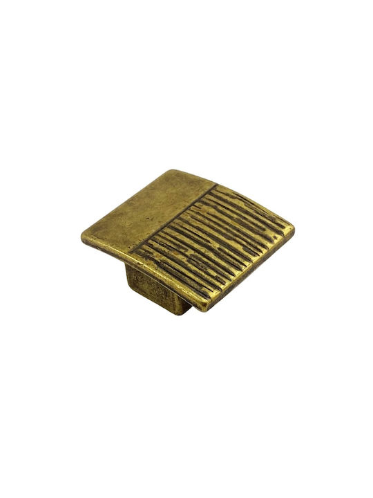 Herrajes Palencia Antik Handgriff Möbelgriff aus Metallisch in Gold Farbe 16mm 410324 1Stück