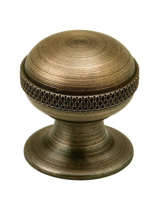 Viometale Antique Knob Furniture made of Metallic in Bronze Color D24mm 01.158 1pcs