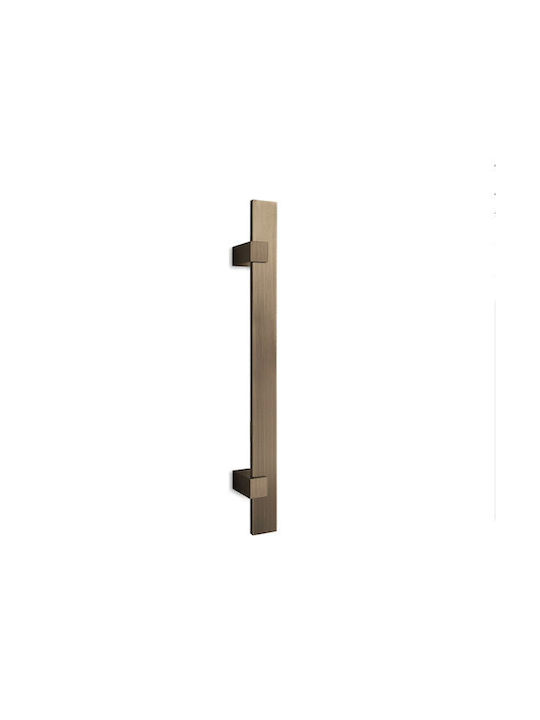 Convex Front Door Vintage Handle 600mm for Both Sides Placement Bronze Pair 763-600S73S73