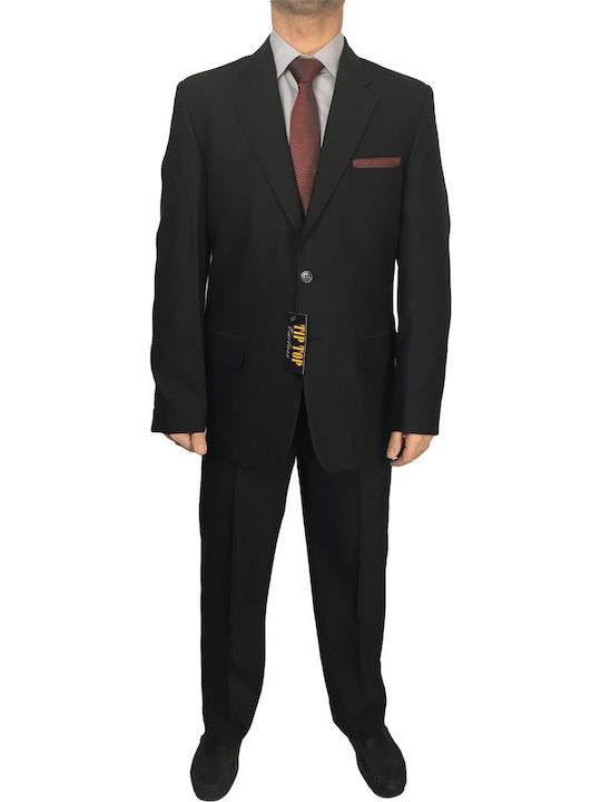 W14riba Tiptop Tailors W14riba-1 Men's Winter Suit Regular Fit Black