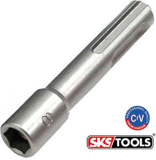 SKS Tools Μαγνητικό Καρυδάκι Εξάγωνο με Καρέ Υποδοχής HEX Διάμετρος 8mm