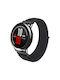 Velcro Armband Stoff Schwarz (Amazfit GTR 3 / GTR 3 Pro)