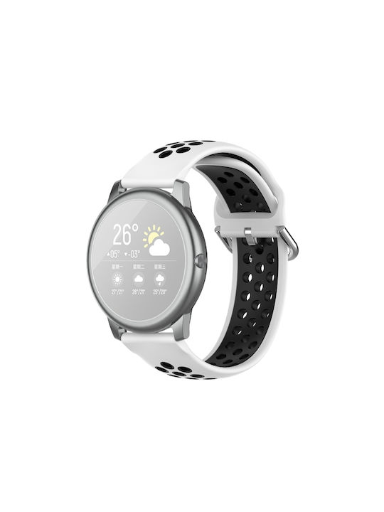 Dual Color Λουράκι Σιλικόνης Λευκό (Amazfit GTR 47mm)