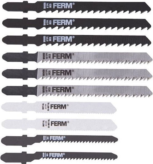 Ferm Jig Saw Blade for Wood 10pcs JSA1004
