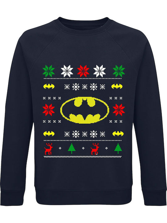 Sweatshirt Batman Blue Ugly Christmas Sweater Batman vol2