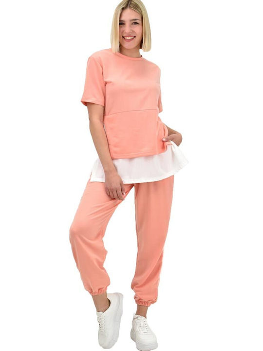 Potre Damen-Sweatpants-Set Rosa