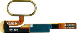 Flex Cable with Fingerprint in Gold colour for Realme 6 Pro Flex Cable with Fingerprint in Gold colour for Realme 6 Pro