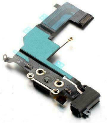 Кабел с Порт за зареждане в Черен цвят за iPhone 5C