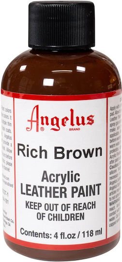 Angelus Leather Paint Rich Liquid Craft Paint Brown for Leather 118ml