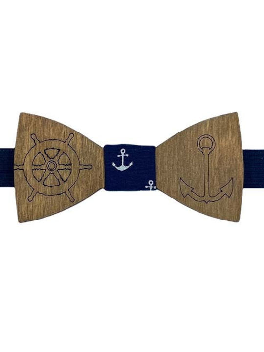 Bonjour Bebe Kids Wooden Bow Tie "0038" Brown