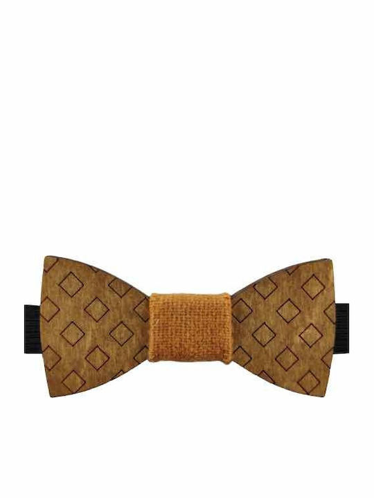 Bonjour Bebe Grammik Kids' Wooden Bow Tie Brown
