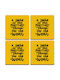 Koupakoupa Wooden Yellow Coasters A Smile Is Prettiest Thing You Can Wear 4pcs