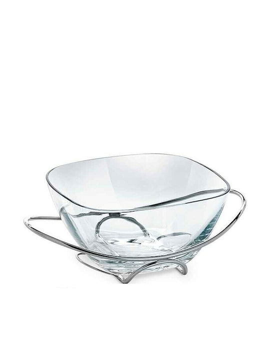 Glass Salad Bowl Transparent 33x24x12.5cm