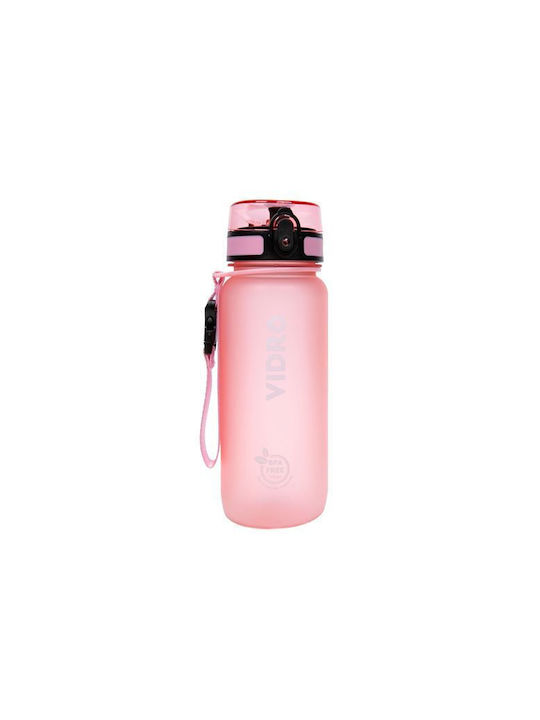 Vidro Vidro Bpa Free Sticlă de apă Plastic 650ml Pink