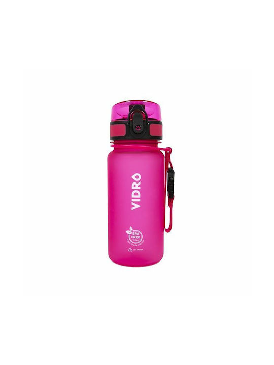 Vidro Vidro Bpa Free Παγούρι Πλαστικό 350ml Ροζ