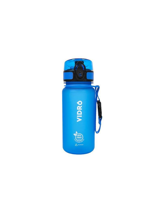 Vidro Vidro Bpa Free Sticlă de apă Plastic 350ml Blue
