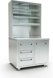 Inox Dobros Metalic Dulap 110x70x195cm.