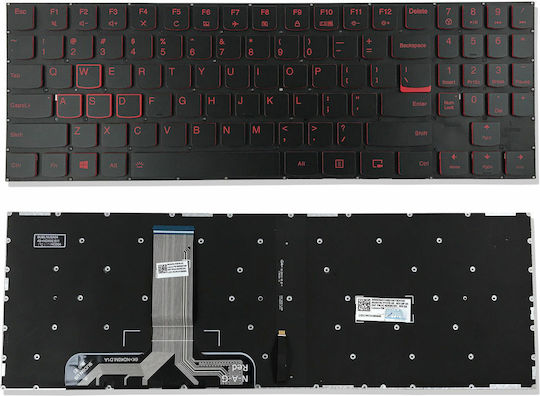 Babaco Лаптоп Клавиатура за Lenovo с Задно Осветяване в Черен Цвят Y7000P
