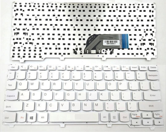 Tastatură Laptop Pentru Lenovo Fără Cadru Și Dispunere Engleză (SUA) În Culoare Albă 100S-11IBY