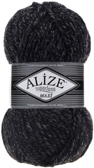 Alize Superlana Maxi Bruttogewicht Graues 100gr