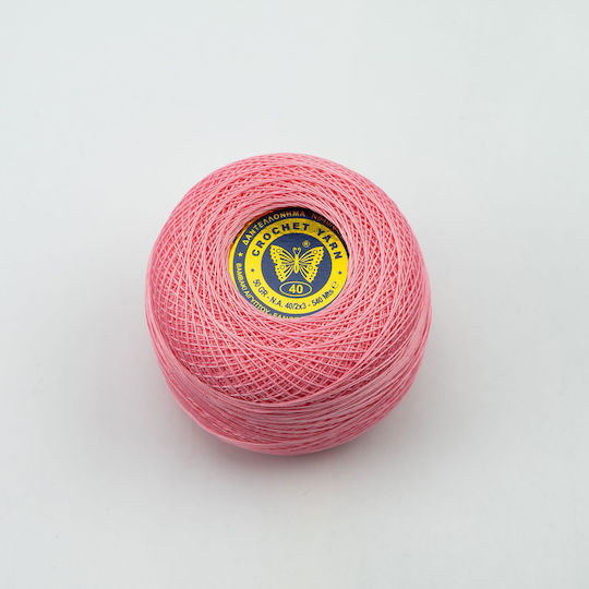 Vostex Vostex Strickgarn Spitzenfaden Baumwolle Rosa 540m 50g