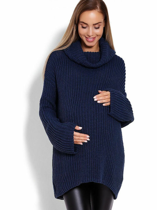 PeeKaBoo Pullover Schwangerschafts-Tops Blau