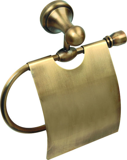 Wall Mounted Paper Holder Gold