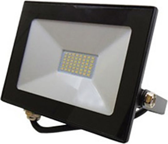 Led On Στεγανός Προβολέας LED 30W Φυσικό Λευκό 4000K IP65