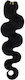 Remy Hair Hairpieces with Natural Hair in Light Black Color 55cm No 1.0