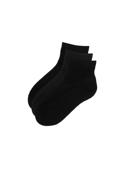 FMS Damen Einfarbige Socken Schwarz 3Pack