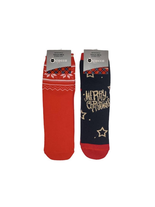 Ciocca Women's Christmas Socks RED