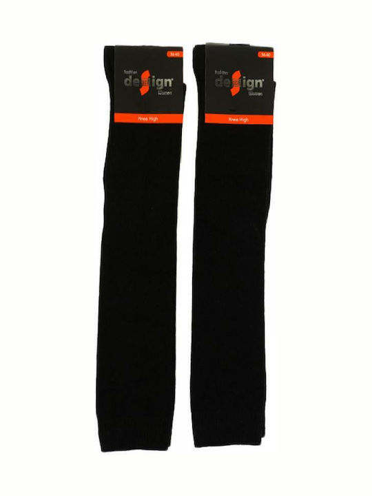Design Socks Women's Monochrome Socks Black