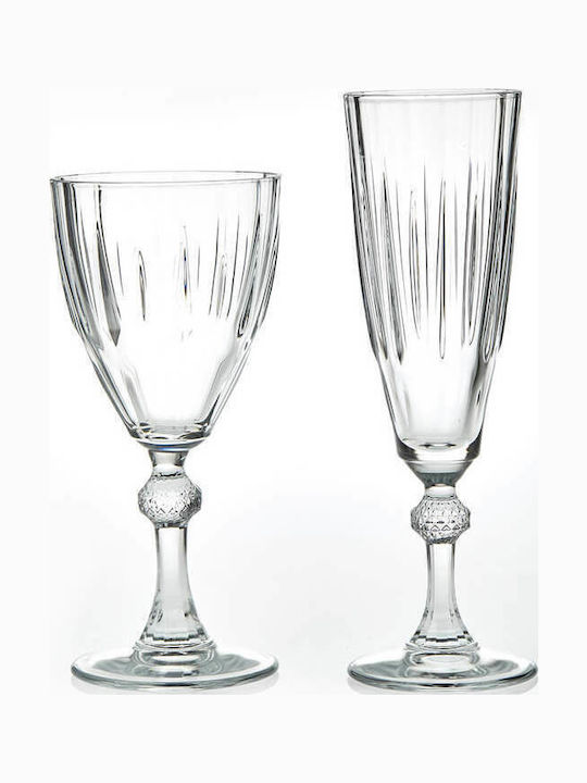 Nuova Vita Diamond Champagne Glass for Wedding made of Crystal