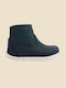 Step Up No 18-22 Paddington Kids Leather Boots with Zipper Navy Blue