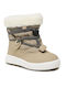 Kinder-Schneestiefeletten mit Schnürsenkeln Beige 5400036A