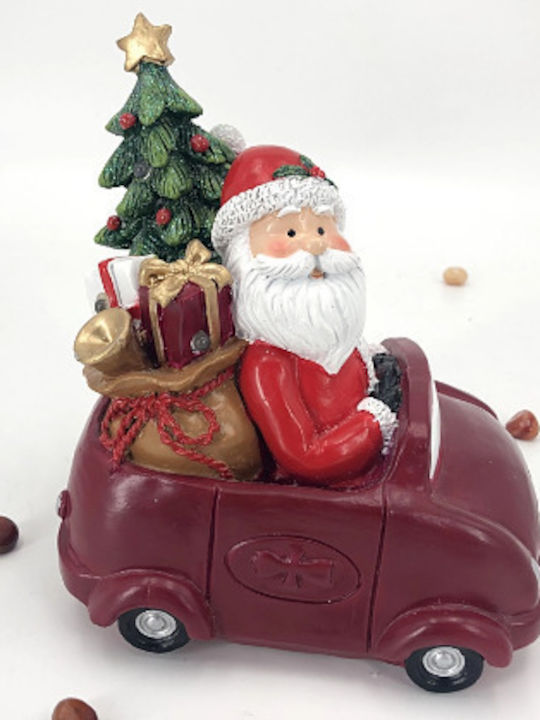 Dekorativer Weihnachtsmann mit Musik Rot aus Kunststoff 19x16x13cm