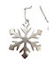 blokker Christmas Metal Figure Flake Silver Height 14cm