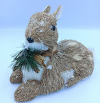 Christmas Figure Deer Beige Height 22cm