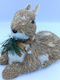 Christmas Figure Deer Beige Height 22cm