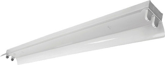 Power Led Lighting Batten Single-Ended with 2 Slots for LED Lamps T8 150cm