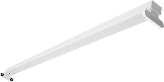 Power Led Lighting Batten Single-Ended with 2 Slots for LED Lamps T8 120cm
