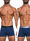 Inizio Herren Boxershorts Blau 2Packung