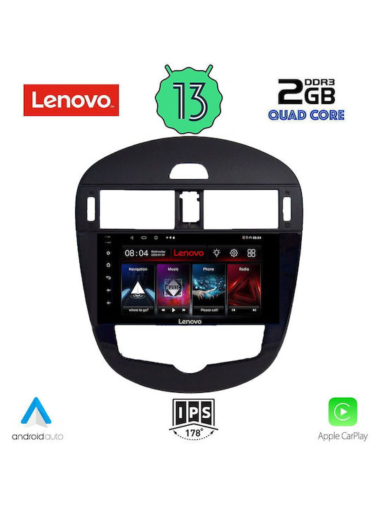 Lenovo Sistem Audio Auto pentru Nissan Pulsar 2014> (Bluetooth/USB/WiFi/GPS/Apple-Carplay/Android-Auto) cu Ecran Tactil 9"