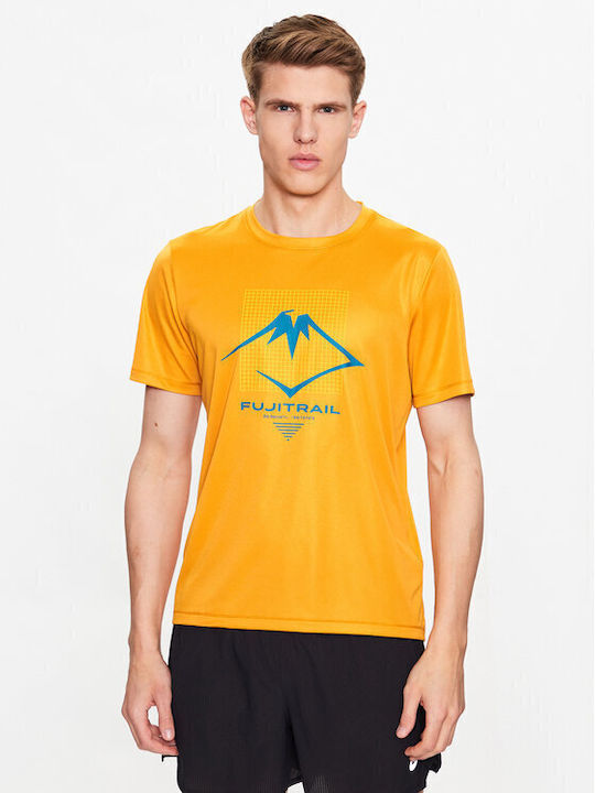 ASICS Fujitrail Ανδρικό T-shirt Κοντομάνικο Κίτρινο