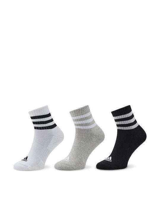 adidas 3-stripes Cushioned Athletic Socks Multicolour 3 Pairs
