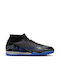 Nike Zoom Mercurial Superfly 9 Academy TF Hoch Fußballschuhe mit geformten Stollen Schwarz