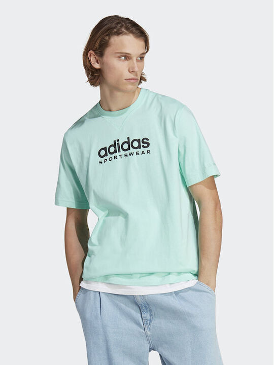 Adidas All Szn Bluza Bărbătească cu Mânecă Scurtă Green