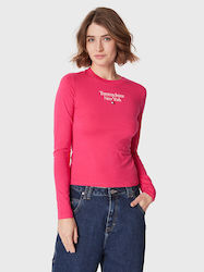 Tommy Hilfiger Long Sleeve Women's Blouse Pink