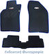 Racing Boy Set of Front and Rear Mats 4pcs for Peugeot 106 2001+ Blue